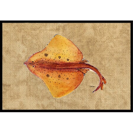Jensendistributionservices 24 x 36 In. Blonde Ray Stingray Indoor or Outdoor Mat MI2554136
